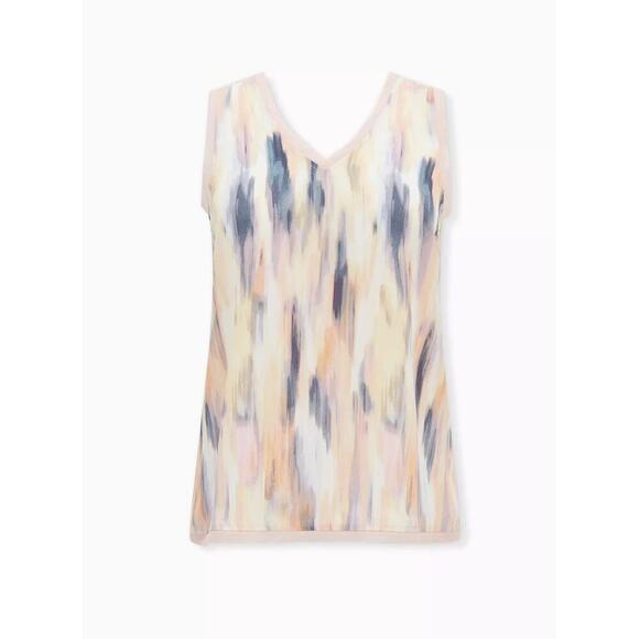 torrid Tops - Torrid Georgette Raw Edge Tank